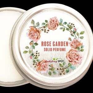 Freshly Picked Dewy Rose Garden  All Natural Toxin Free Solid Perfume 1 oz Tin